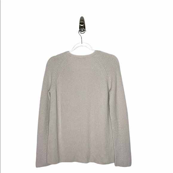 Helmut Lang |Ribbed V-neck Merino/Cashmere Sweater - Picture 6 of 6